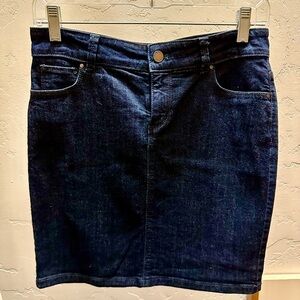 Anne Taylor Dark Blue Denim Skirt